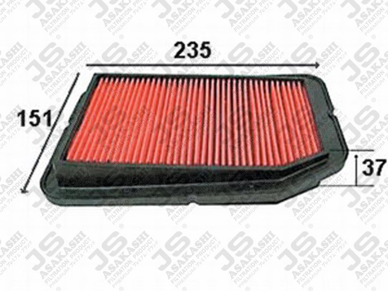 HONDA 17220PWO010 Air Filter