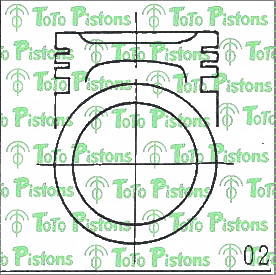 ISUZU 8942016070 Piston