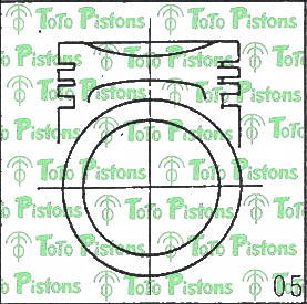 ISUZU 9121115440 Piston