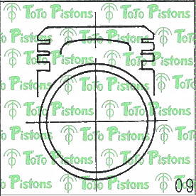 TOYOT 1310137010 Piston