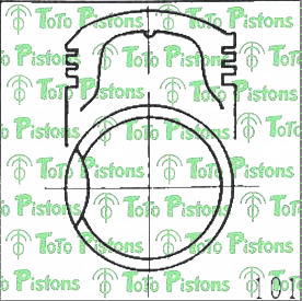 Stock M731H Piston