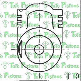 Stock T8501 Piston