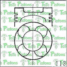 ISUZU 1121110801 Piston