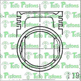 NISSA 12010W1511 Piston