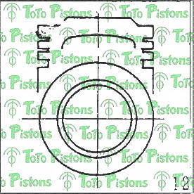 ISUZU 8942006450 Piston