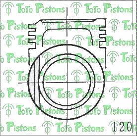 MAZDA D41023200 Piston