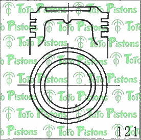 TOYOT 1310135010 Piston