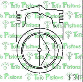 TOYOT 1310145011 Piston