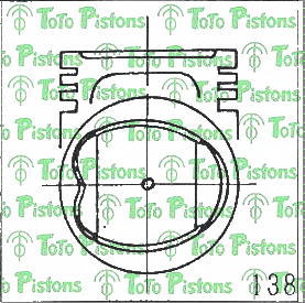 MITSUBISHI MD041641 Piston