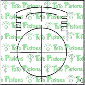 SUZUK 1211067001 Piston