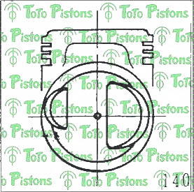 MITSUBISHI MD009561 Piston