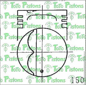 TOYOT 1310114010 Piston