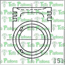 HONDA 13101PA6020 Piston