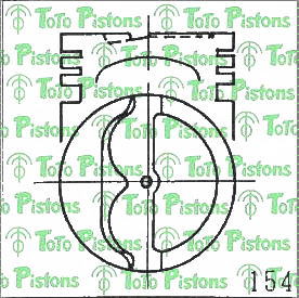 Stock T7608L Piston