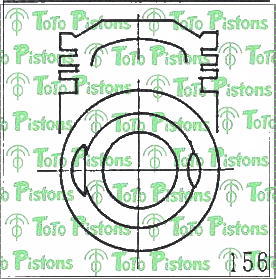 TOYOT 1310188283 Piston