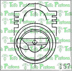 TOYOT 1310118010 Piston
