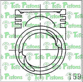 NISSA 12010V5311 Piston