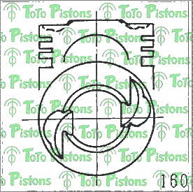 NISSA 12010V5101 Piston