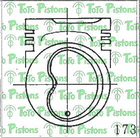 TOYOT 1310116010 Piston