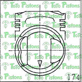 MITSUBISHI MD040571 Piston