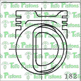 Stock T7301 Piston