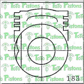 TOYOT 1310137061 Piston