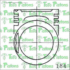 TOYOT 1310135031 Piston