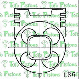 ISUZU 1121112450 Piston