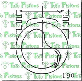 HONDA 13101PE1000R Piston