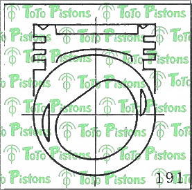 Stock D7614 Piston