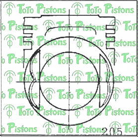 ISUZU 8942512681 Piston