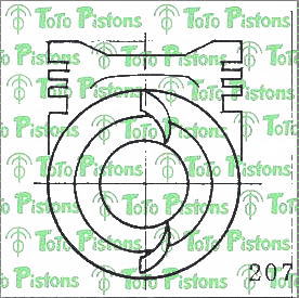 TOYOT 1310173020 Piston