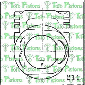 Stock M8650 Piston