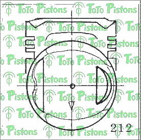 MITSUBISHI MD100372 Piston