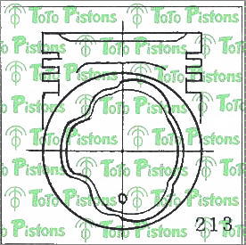 TOYOT 1310111081 Piston