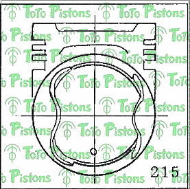 Stock T8608L Piston