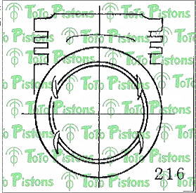 HONDA 13101PG6000 Piston