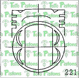 TOYOT 1310116030 Piston