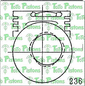 Stock TD957 Piston