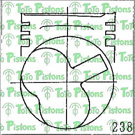 NISSA 1201056T12 Piston