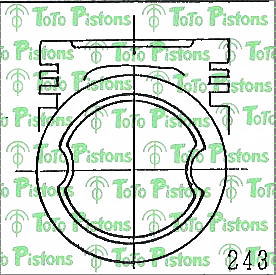 TOYOT 1310166020 Piston