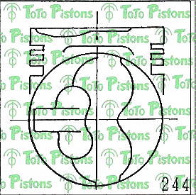 NISSA 12010T6205 Piston