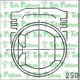 DAIHA 131018710500 Piston