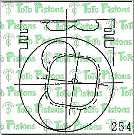 Stock E9304T Piston