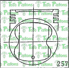 TOYOT 1310162020 Piston