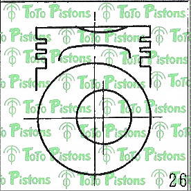 ISUZU 9121116700 Piston