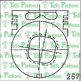 ISUZU 8943968370 Piston