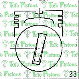 TOYOT 1308146011 Piston