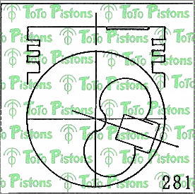 ISUZU 8941766420 Piston