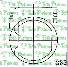 MITSUBISHI MD331001 Piston